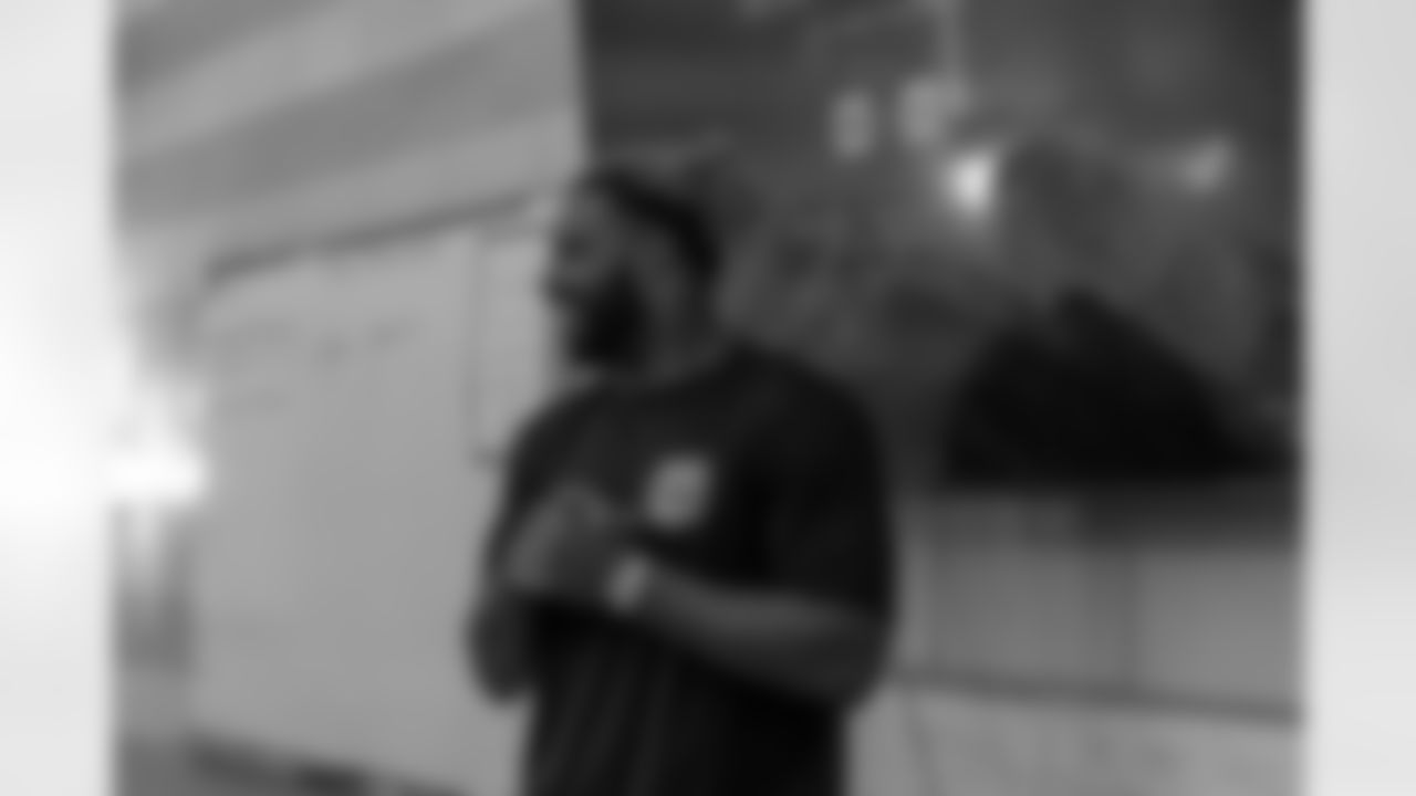 New Orleans Saints defensive end Cameron Jordan visited students and staff at Holy Cross School on Tuesday, Oct. 28, 2025.