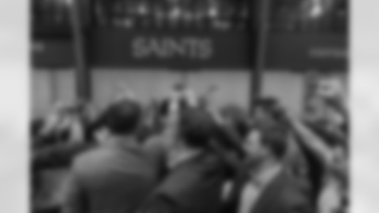 The New Orleans Saints hosted the annual Enterprise Scholar Athlete Banquet at the Ochsner Sports Performance Center on Tuesday, February 24, 2025. New Orleans Saints center Will Clapp served as guest speakers at the event.