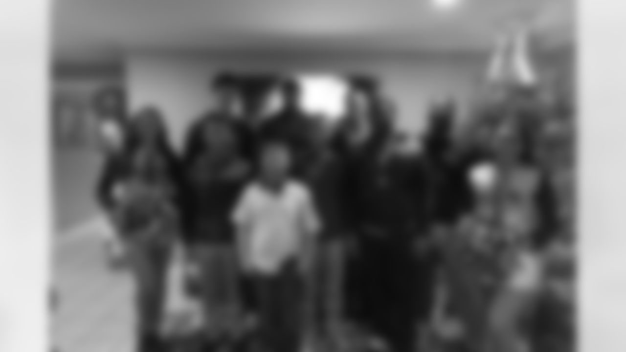 New Orleans Saints tight end Juwan Johnson, cornerback Alontae Taylor, and wide receiver Devaughn Vele attended the Louisiana Cat Hope Ignites Holiday Party on Tuesday, Dec. 16, 2025.