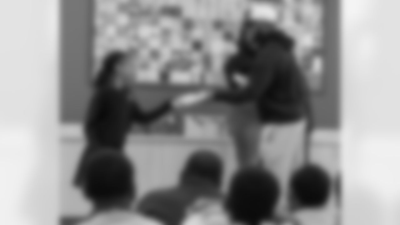 New Orleans Saints safety Terrell Burgess delivered 40 Sony headphones to 6th and 7th grade students at Good Shepherd School on Tuesday, Dec. 16, 2025, in partnership with The 18th Ward. The donation was part of Burgess' own community initiative to bring holiday cheer to students ahead of the holiday season.