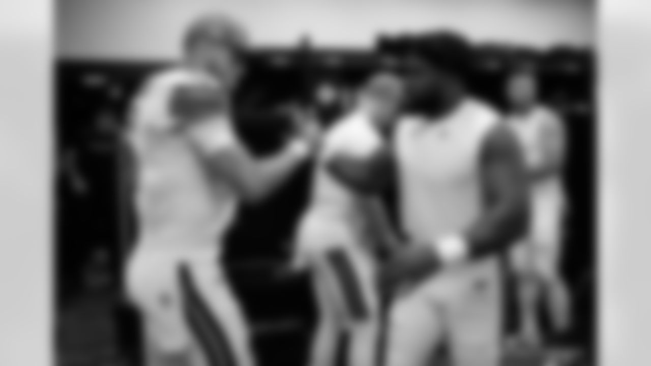 Head inside the New Orleans Saints locker room postgame after the Saints' win against the Carolina Panthers in Week 10 of the 2025 NFL Season presented by Bud Light.