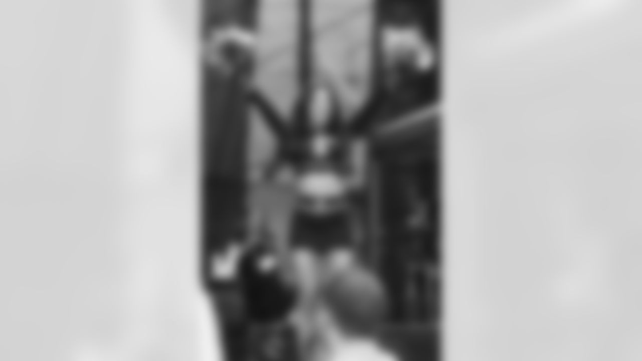 New Orleans Saints fans enjoyed the Week 16 entertainment in Champions Square ahead of the game against the New York Jets during the 2025 NFL season on Dec. 21, 2025.