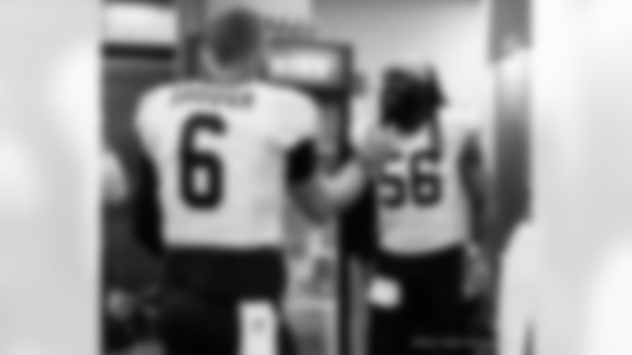 Head inside the New Orleans Saints locker room postgame after the Saints' win against the Tennessee Titans in Week 17 of the 2025 NFL season presented by Bud Light.