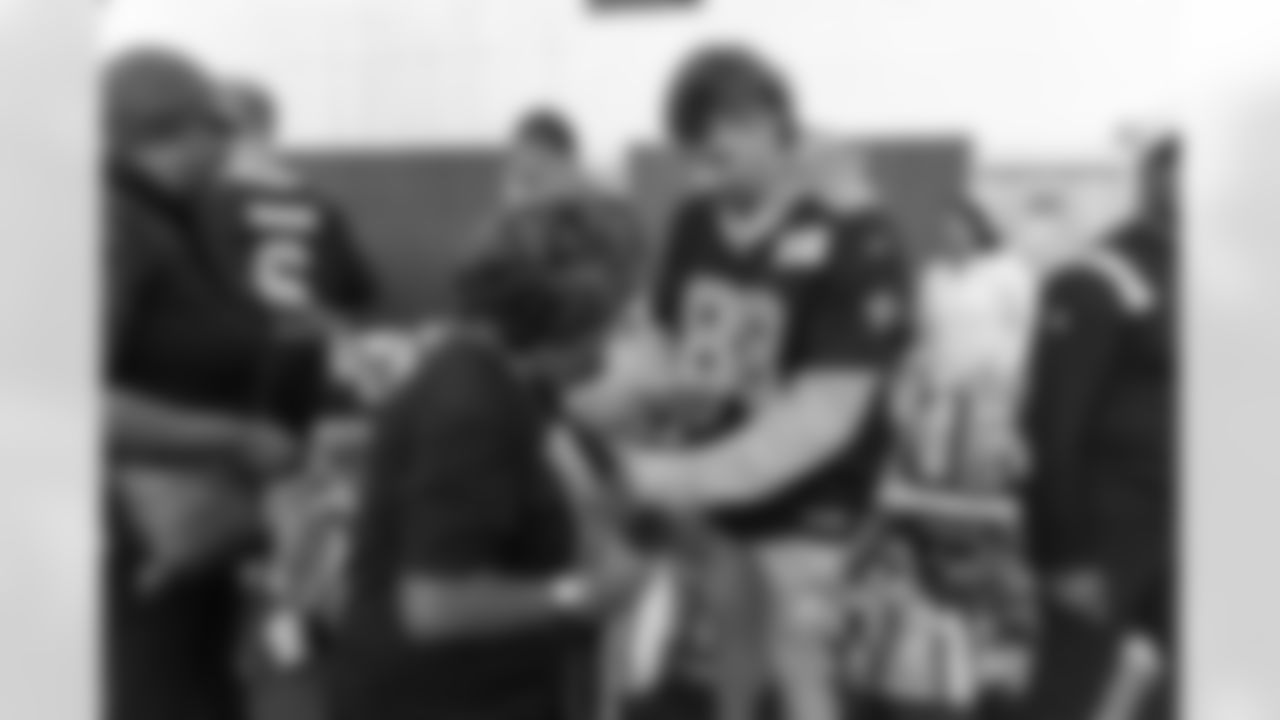 New Orleans Saints players hosted their annual Thanksgiving turkey giveaway at Dryades YMCA on Tuesday, Nov. 18, 2025. The players purchased turkeys and fixings from Rouses Markets to feed families in need, while giving them the opportunity to meet some of their favorite players during the annual holiday event.