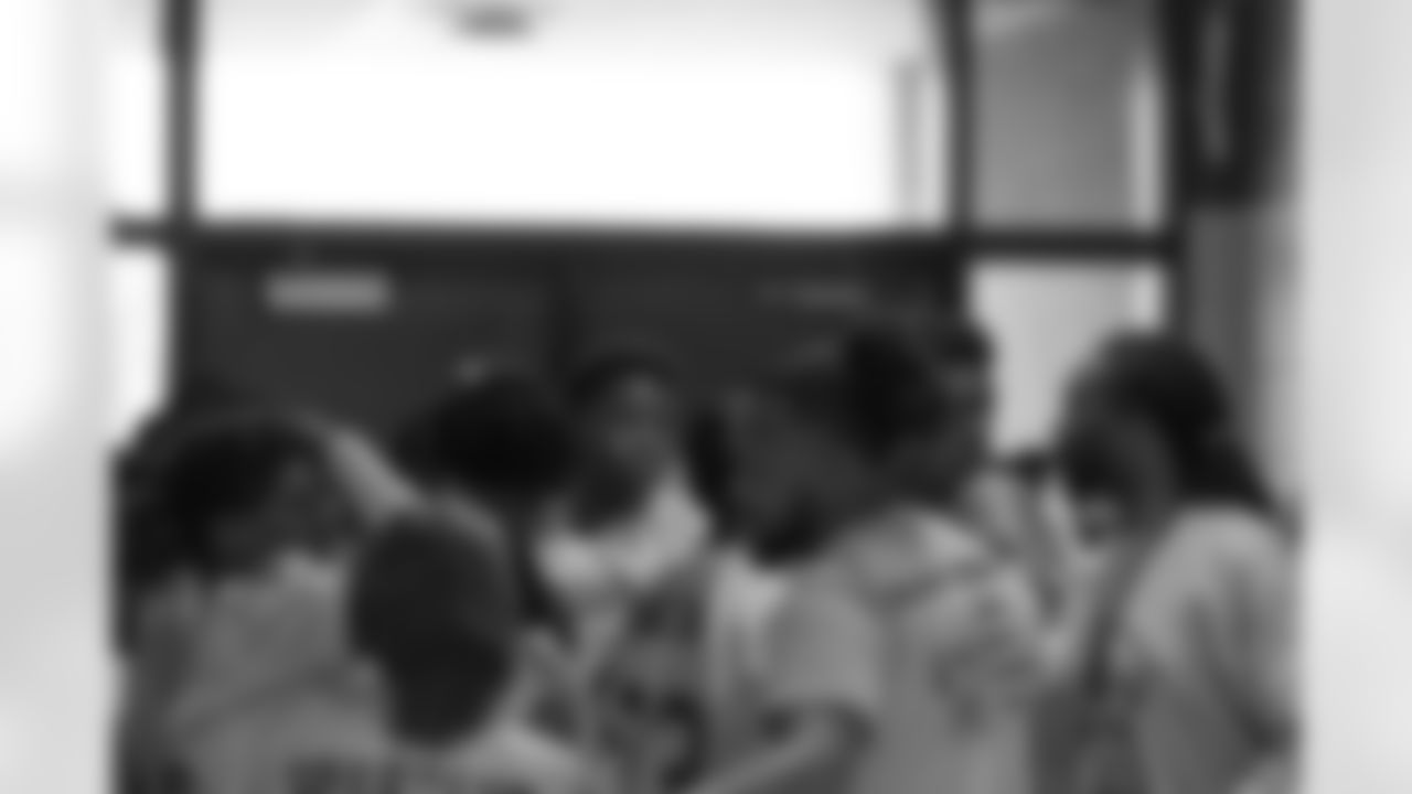The New Orleans Saints hosted a football celebration for students at Stella Worley Middle School on Friday, March 8.