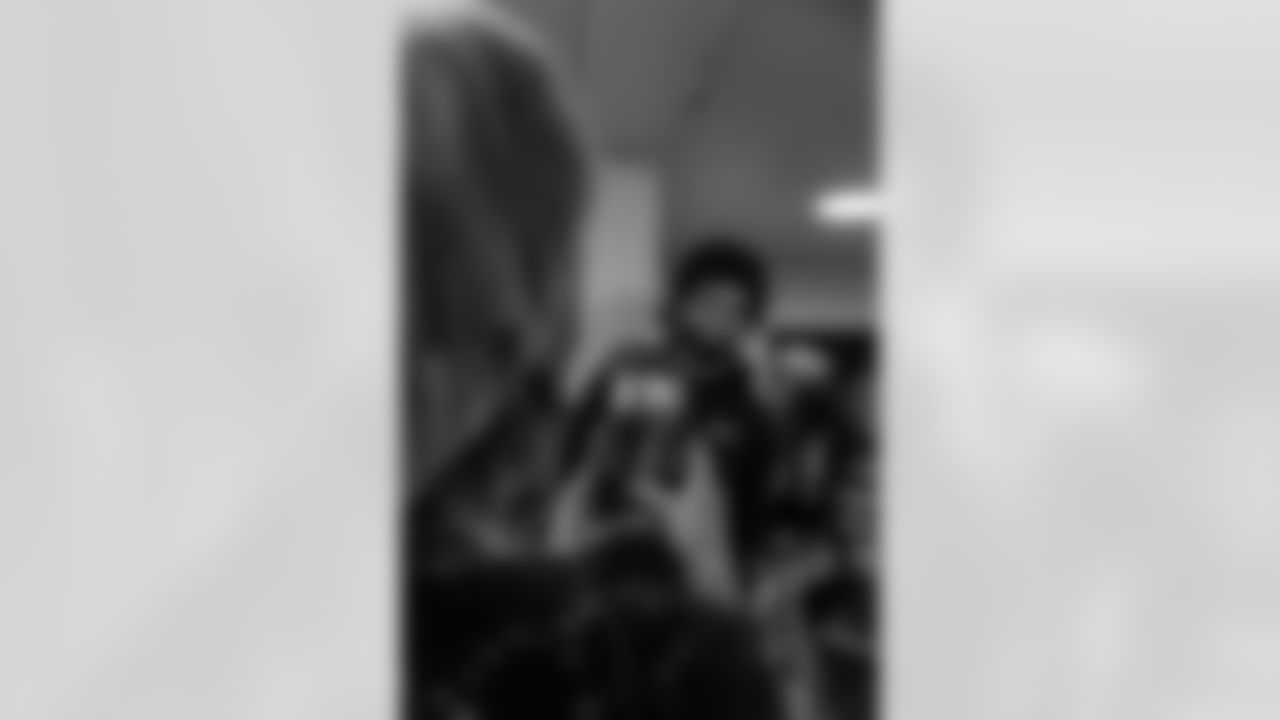 New Orleans Saints wide receiver Chris Olave hosted a Holiday Shoe Giveaway, donating shoes to the 18th Ward Girls Basketball team from the Boys & Girls Clubs of Metro Louisiana on Tuesday, Dec. 16, 2025.