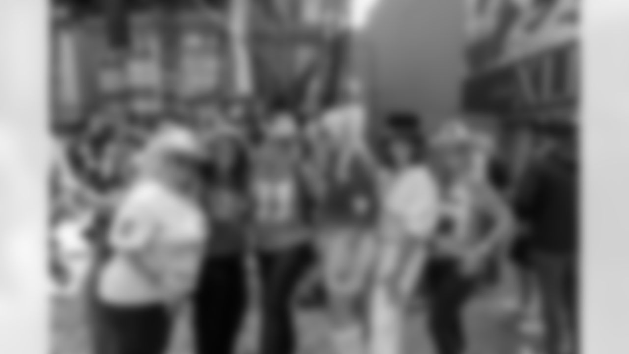New Orleans Saints fans enjoyed the Week 8 entertainment in Champions Square ahead of the game against the Tampa Bay Buccaneers during the 2025 NFL season on Oct. 26, 2025.