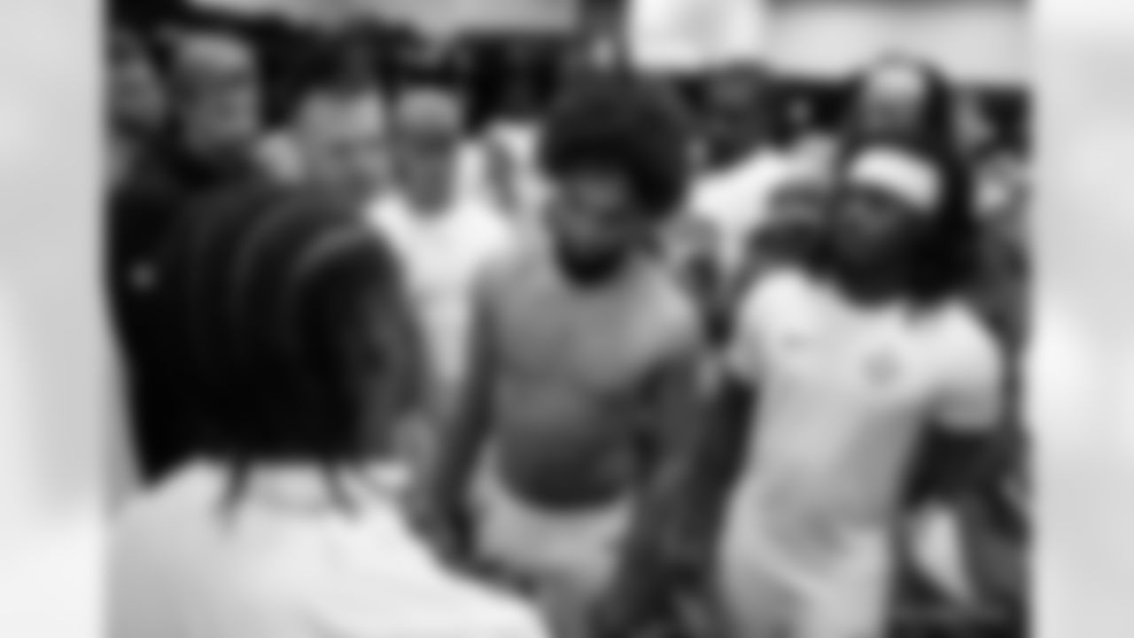 Head inside the New Orleans Saints locker room postgame after the Saints' win against the Carolina Panthers in Week 10 of the 2025 NFL Season presented by Bud Light.