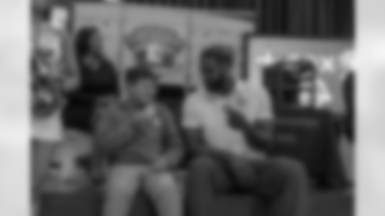 New Orleans Saints defensive end Cam Jordan joined students at Clancy Elementary School to unveil the school's new computer lab with new tech equipment and office supplies courtesy of Cox on Tuesday, Nov. 4, 2025.