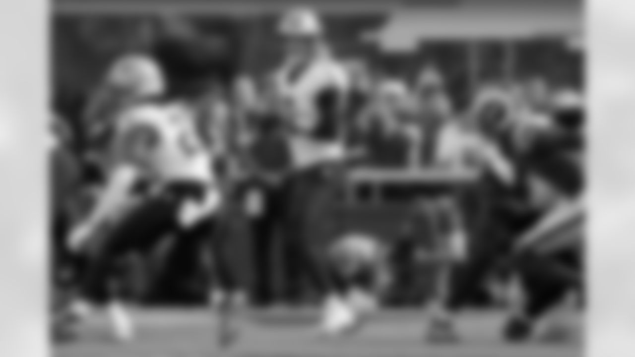 Check out the game action photos from the New Orleans Saints game against the Los Angeles Rams for Week 9 of the 2025 NFL season on Nov. 2, 2025 at SoFi Stadium.