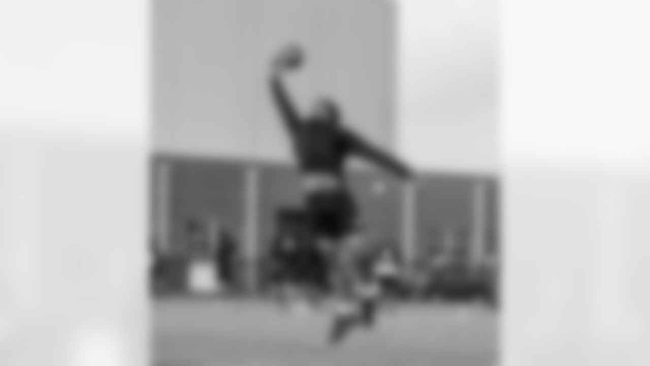 The New Orleans Saints visited McDonogh 35 High School in New Orleans on Thursday, March 14, 2024 to hold another part of their "New Orleans Saints High School Summer Workout" series.