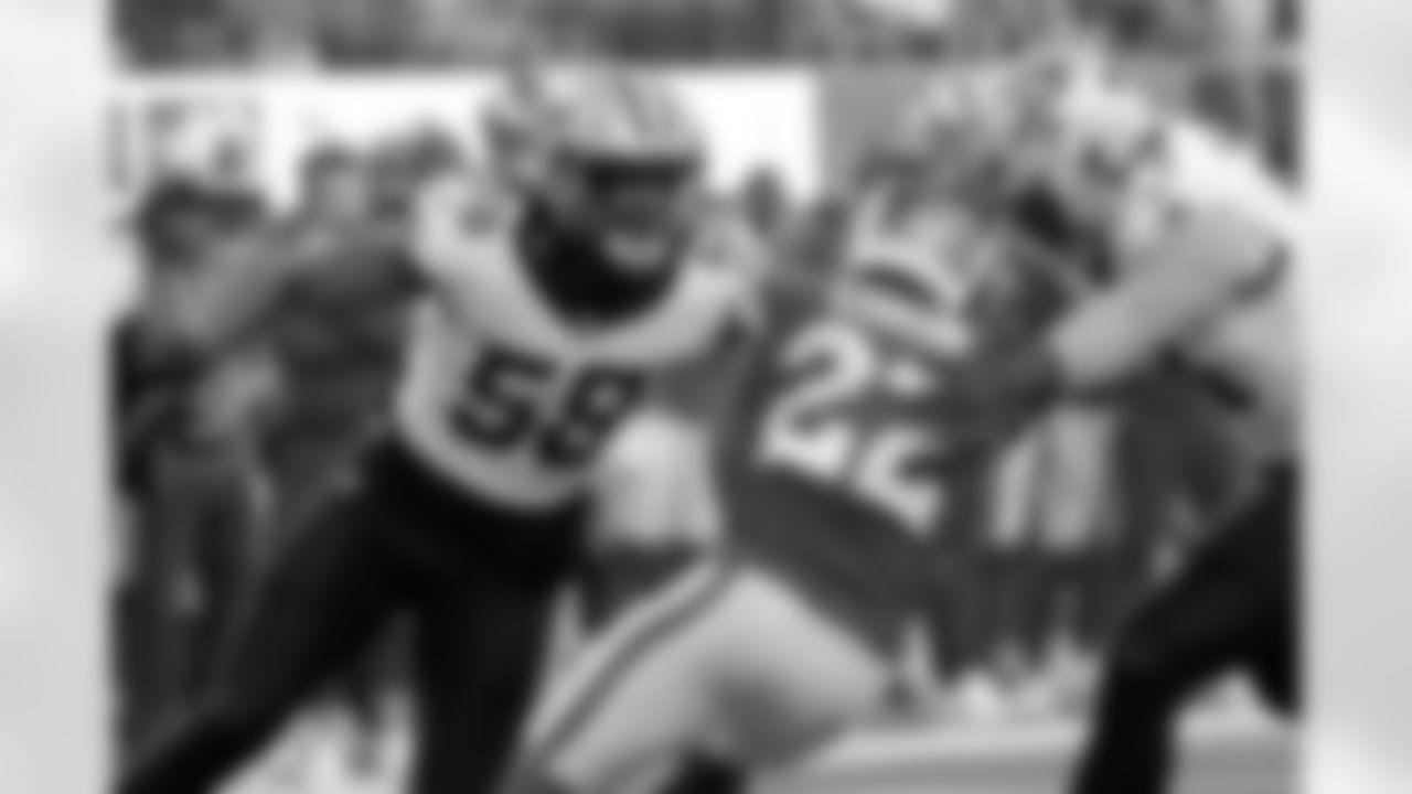 Check out the game action photos from the New Orleans Saints game against the Los Angeles Rams for Week 9 of the 2025 NFL season on Nov. 2, 2025 at SoFi Stadium.