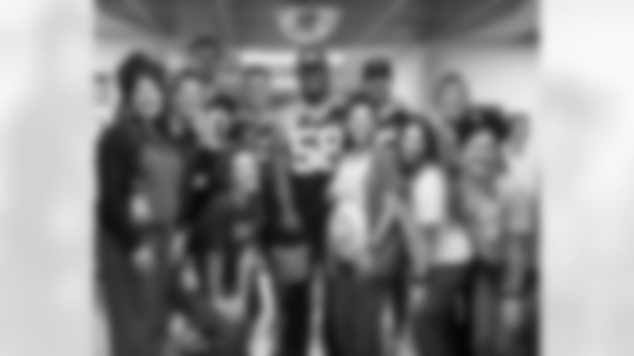 New Orleans Saints players Blake Grupe, Bryan Bresee, Anfernee Orji, and Adam Prentice dressed up as super heroes and brought the Halloween spirit to patients at Ochsner Medical Center on October 29, 2024 as part of the NFL's Crucial Catch month.