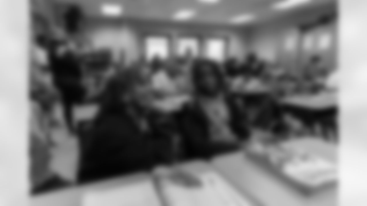 New Orleans Saints defensive end Cam Jordan visited students and staff at Martin Luther King Jr. Elementary School on Tuesday, Dec. 9, 2025.