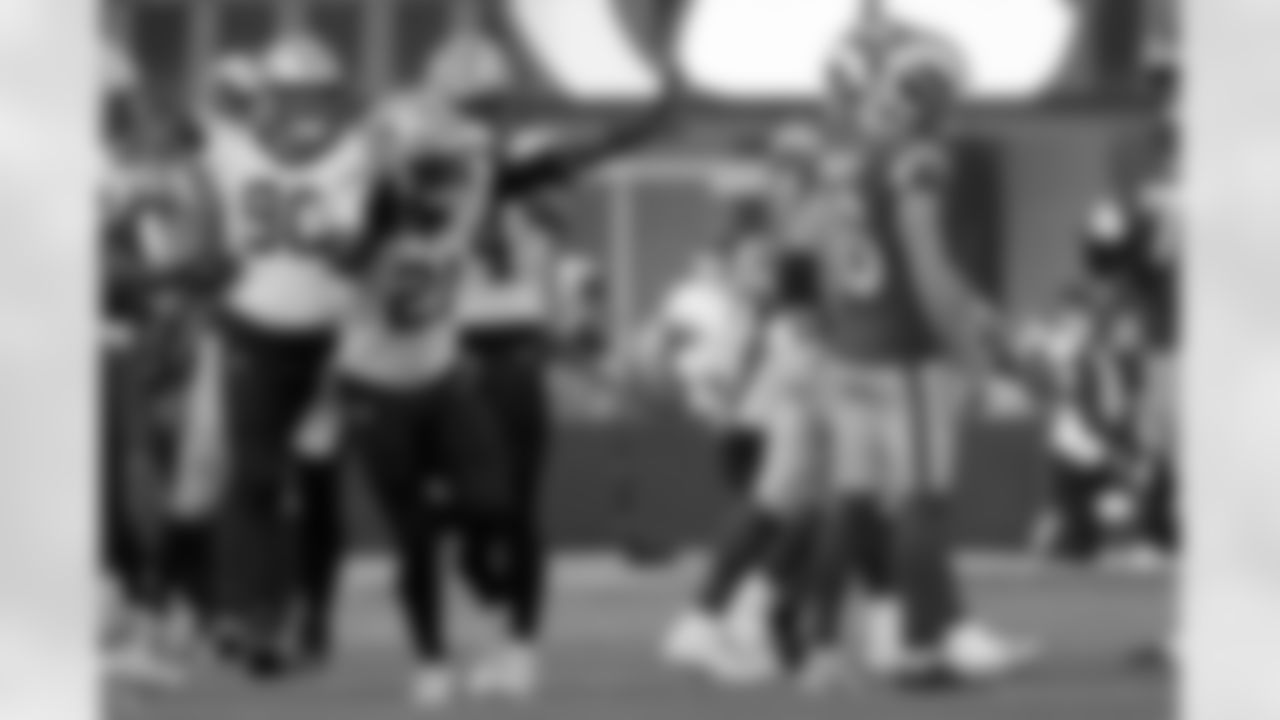 Check out the game action photos from the New Orleans Saints game against the Los Angeles Rams for Week 9 of the 2025 NFL season on Nov. 2, 2025 at SoFi Stadium.