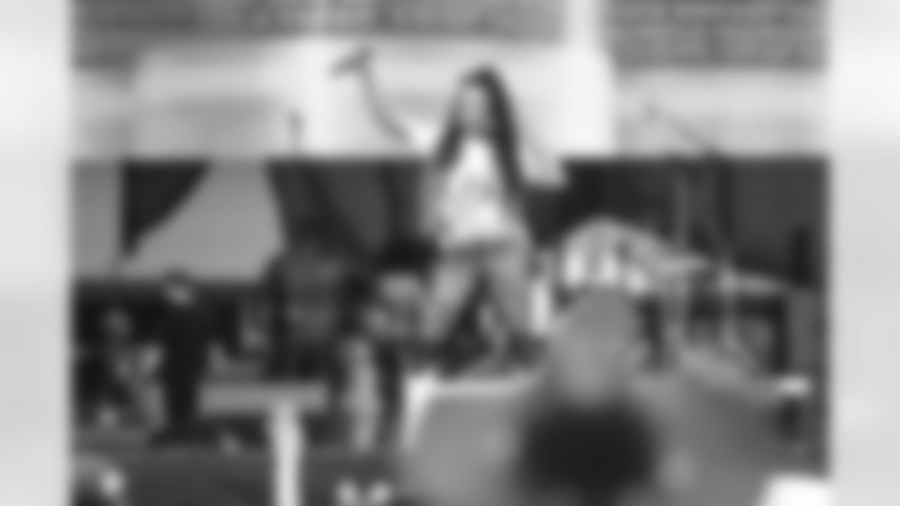 New Orleans Saints fans enjoyed the Week 16 entertainment in Champions Square ahead of the game against the New York Jets during the 2025 NFL season on Dec. 21, 2025.