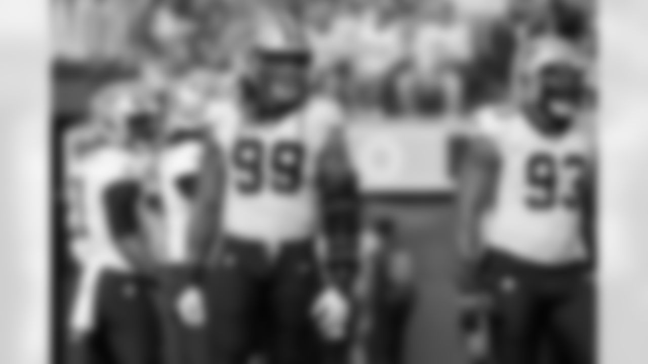 Check out the game action photos from the New Orleans Saints game against the Los Angeles Rams for Week 9 of the 2025 NFL season on Nov. 2, 2025 at SoFi Stadium.