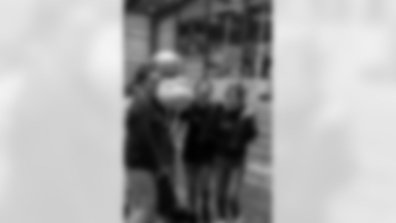 New Orleans Saints owner Gayle Benson and legend Pat Swilling joined volunteers from Entergy and the American Red Cross to assemble care packages for military members as part of the NFL's Salute to Service month on Tuesday, Nov. 11, 2025.