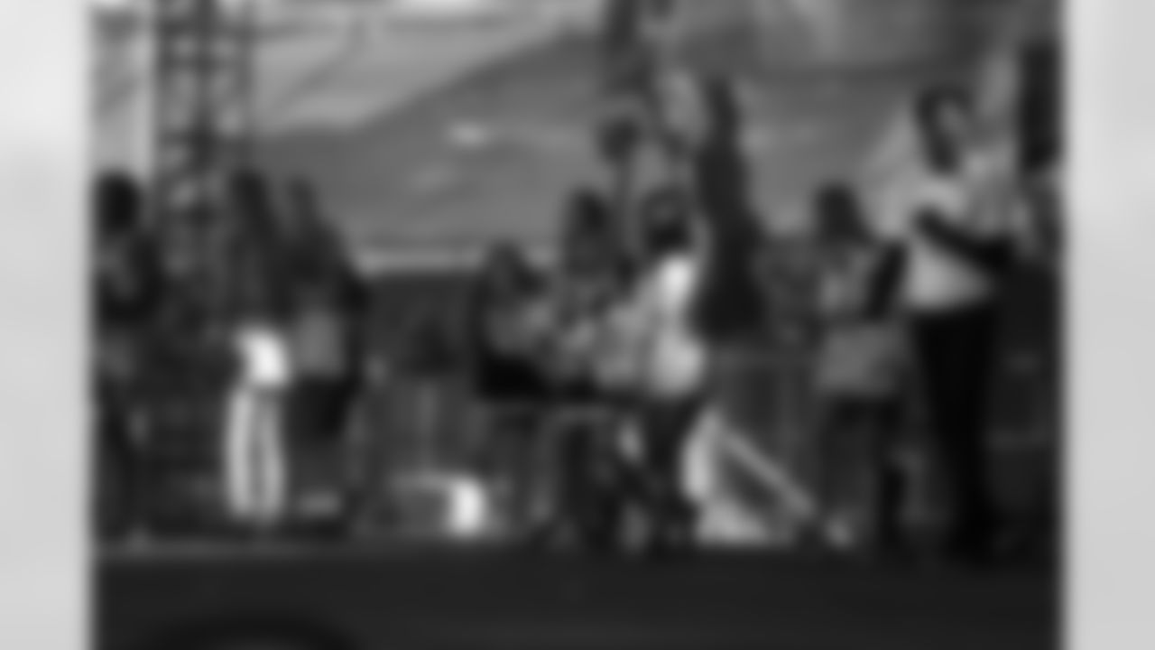 New Orleans Saints fans enjoyed the Week 12 entertainment in Champions Square ahead of the game against the Atlanta Falcons during the 2025 NFL season on Nov. 23, 2025.