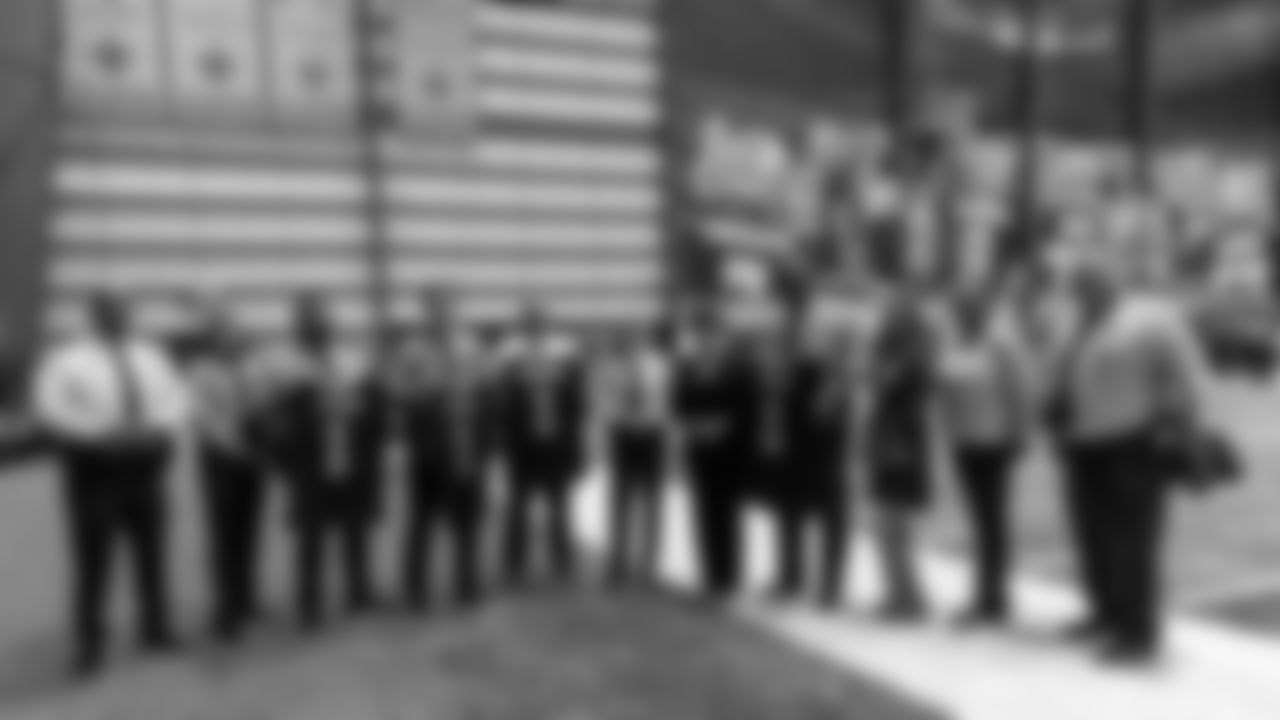 New Orleans Saints owner Gayle Benson honored four NOPD heroes during Saturday's walkthrough practice on January 3, 2026. Mrs. Benson, head coach Kellen Moore, and Saints players honored their response, service, and sacrifice during the Jan. 1 attacks on Bourbon Street.