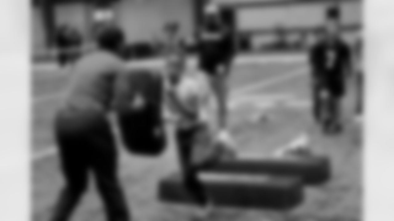 New Orleans Saints wide receiver Mason Tipton and linebacker Pete Werner joined members of the Saints Kids Club presented by Entergy, as well as the Pelicans and Saints Crib Clubs presented by Ochsner Children's Hospital, at the 2025 Holiday Huddle event on Wednesday, Dec. 10, 2025. Attendees enjoyed holiday-themed activities plus a Play Football Experience.