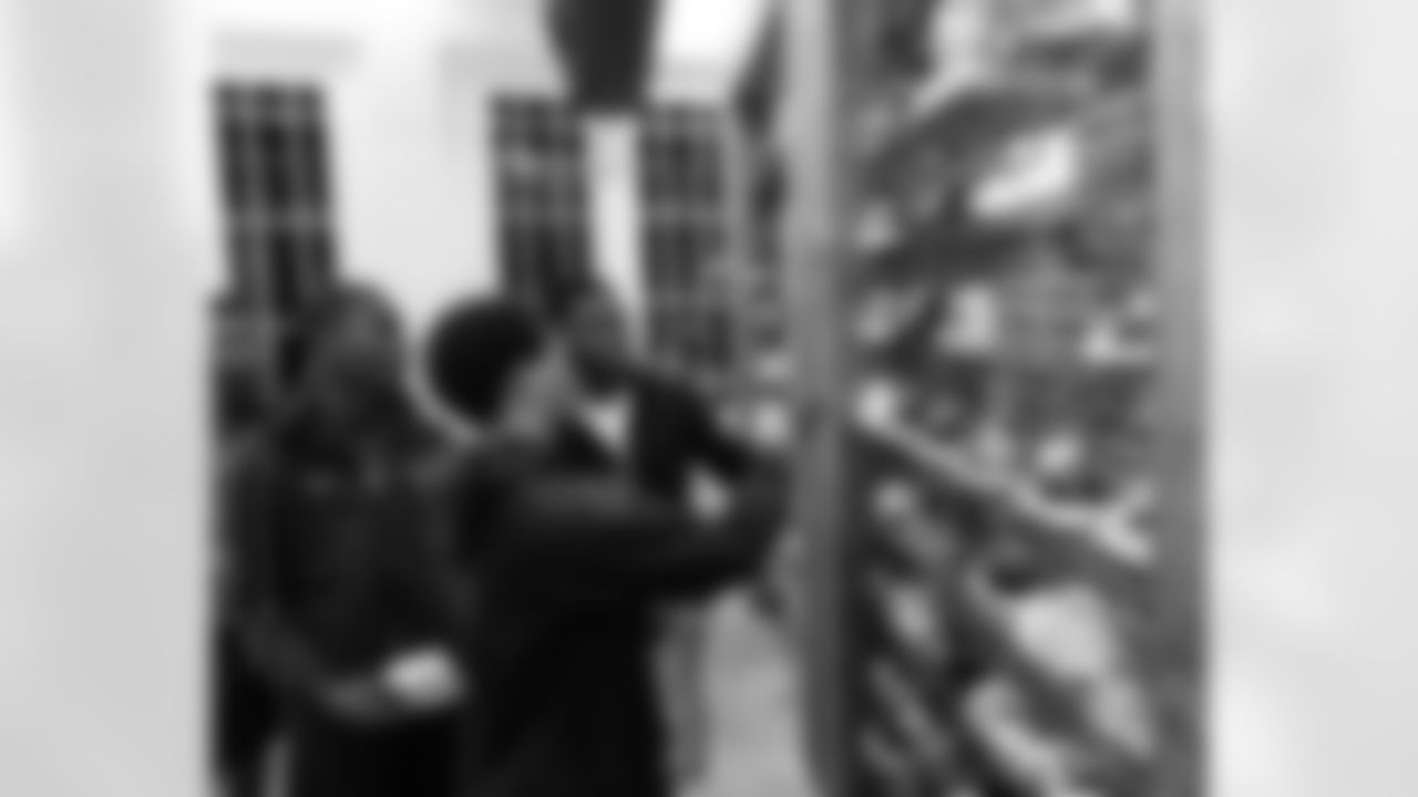 New Orleans Saints defensive end Cameron Jordan gifted dozens of local youth with a pair of sneakers of their choice at Sneaker Politics in the French Quarter on Monday, December 22, 2025.