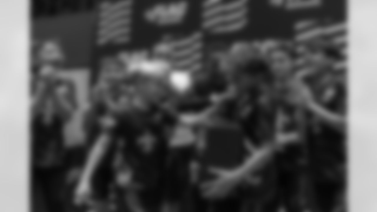 The New Orleans Saints host a NFL regional flag football tournament at the Shine on Airline and the Ochsner Sports Performance Center on November 1, 2025. The regional tournament included flag football for all youth athletes between the ages of 8U and 17U for the girls' bracket and 8U and 14U for the coed bracket.