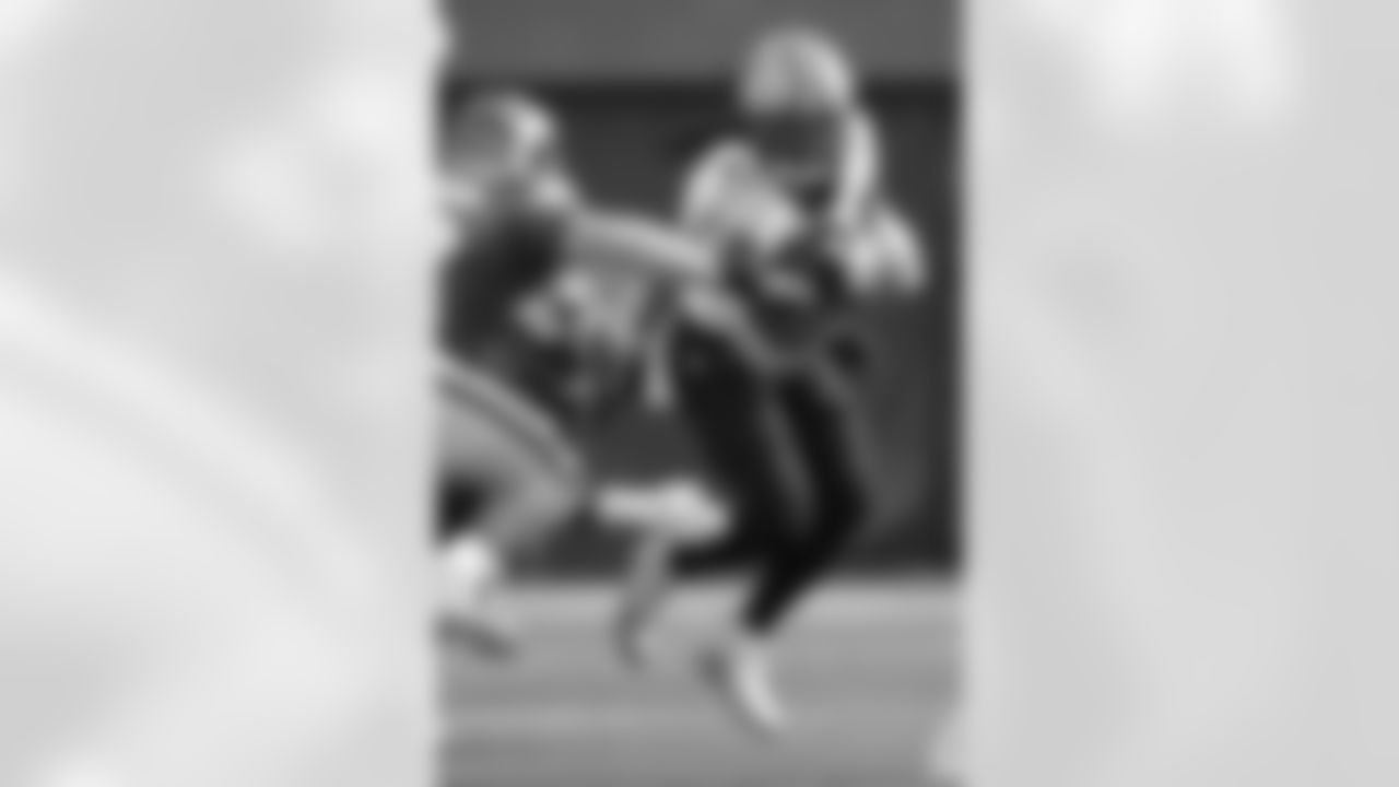 Check out the game action photos from the New Orleans Saints game against the Los Angeles Rams for Week 9 of the 2025 NFL season on Nov. 2, 2025 at SoFi Stadium.