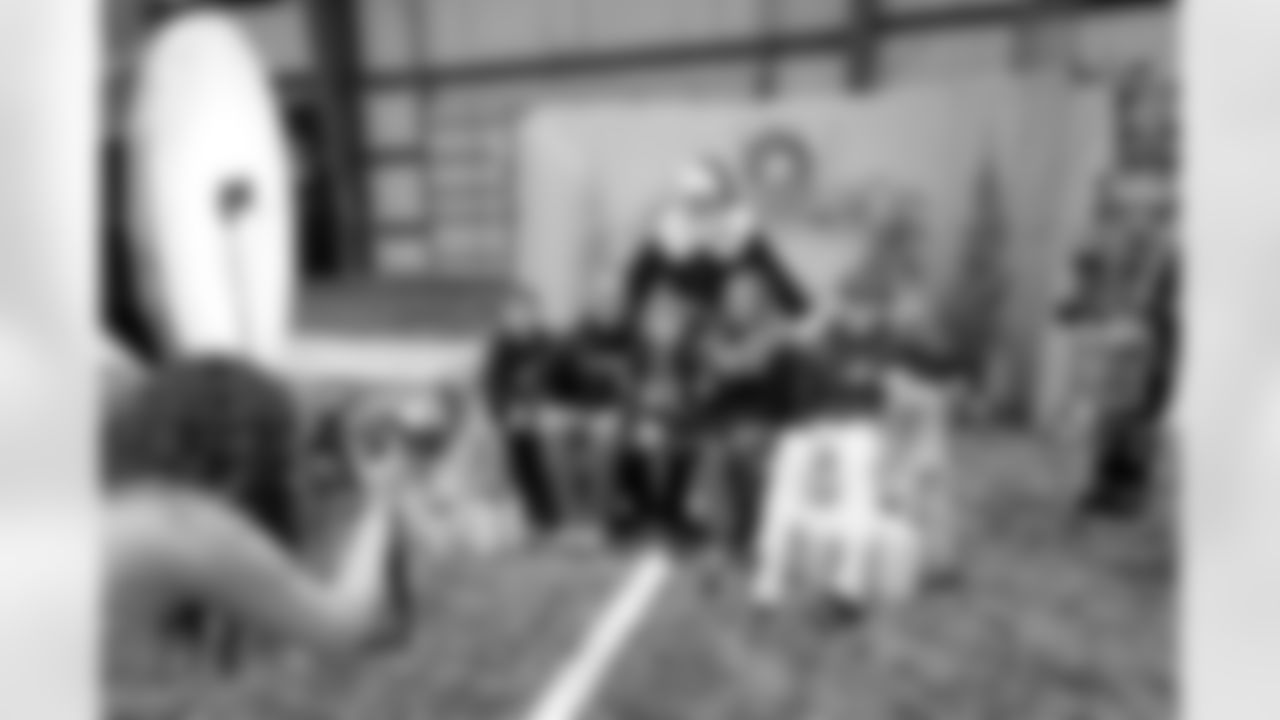 New Orleans Saints wide receiver Mason Tipton and linebacker Pete Werner joined members of the Saints Kids Club presented by Entergy, as well as the Pelicans and Saints Crib Clubs presented by Ochsner Children's Hospital, at the 2025 Holiday Huddle event on Wednesday, Dec. 10, 2025. Attendees enjoyed holiday-themed activities plus a Play Football Experience.