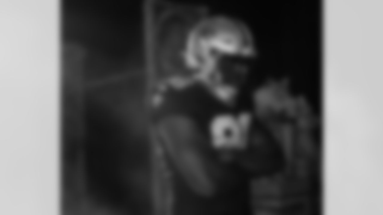Check out the behind the scenes photos from the filming of the New Orleans Saints' intro video played inside the Caesars Superdome on gamedays during the 2024 NFL season.