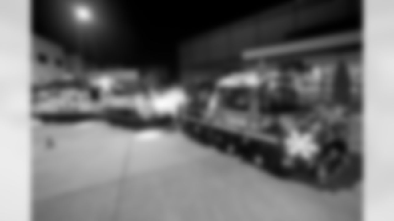 New Orleans Saints wide receiver Mason Tipton and linebacker Pete Werner joined members of the Saints Kids Club presented by Entergy, as well as the Pelicans and Saints Crib Clubs presented by Ochsner Children's Hospital, at the 2025 Holiday Huddle event on Wednesday, Dec. 10, 2025. Attendees enjoyed holiday-themed activities plus a Play Football Experience.