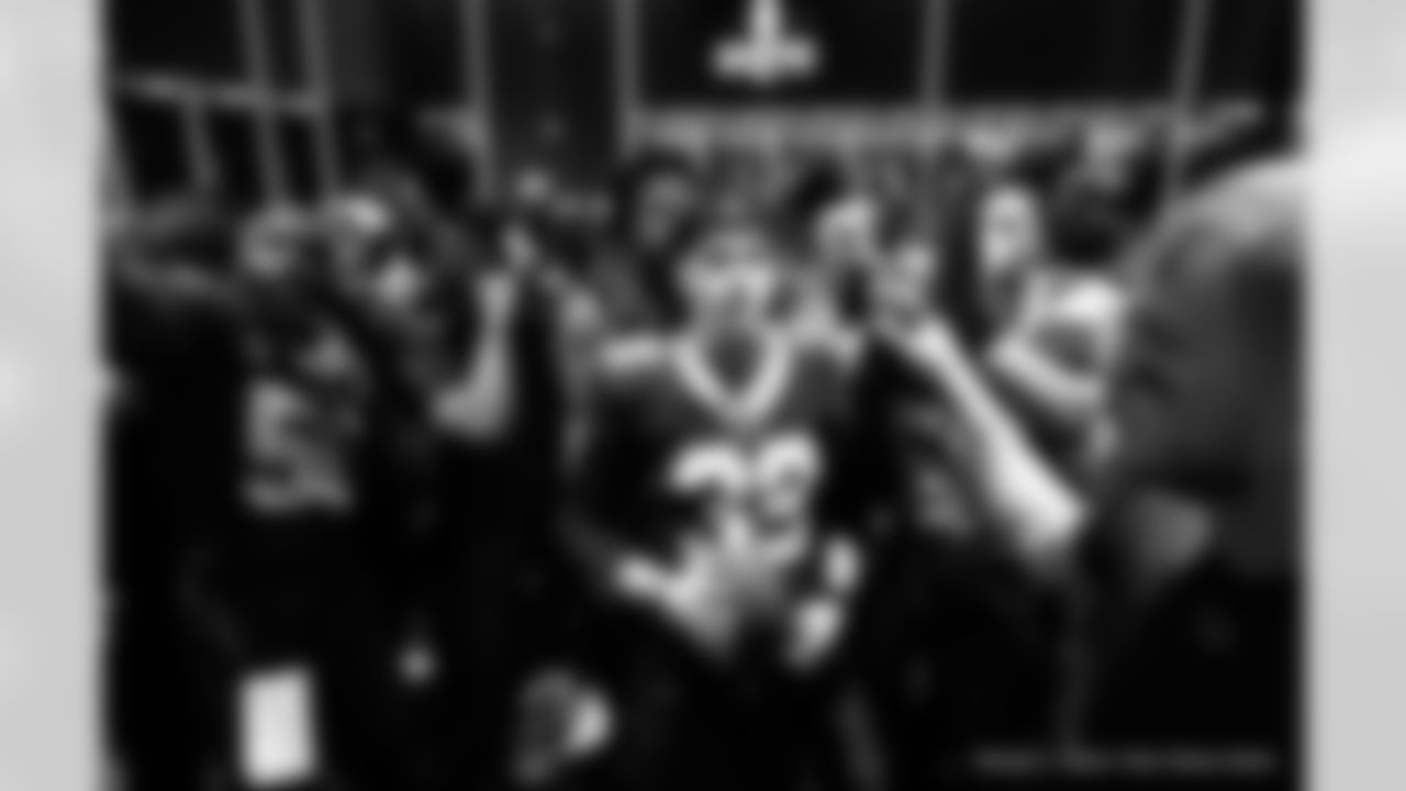 Head inside the New Orleans Saints locker room postgame after the Saints' win against the Carolina Panthers in Week 15 of the 2025 NFL Season presented by Bud Light.
