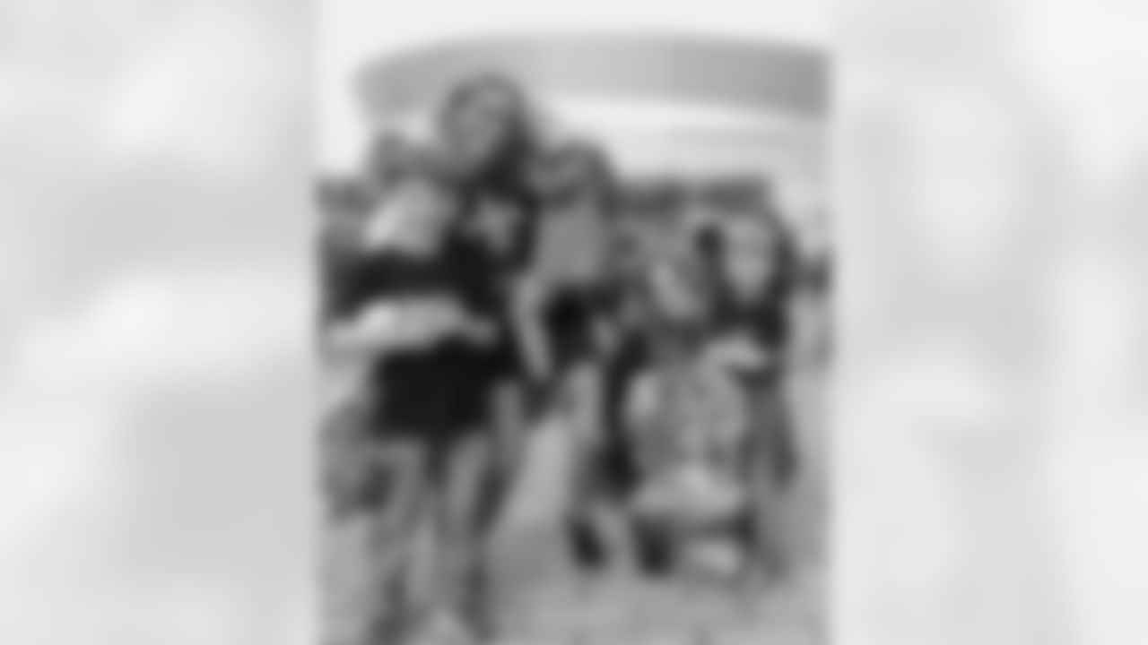 New Orleans Saints fans enjoyed the Week 16 entertainment in Champions Square ahead of the game against the New York Jets during the 2025 NFL season on Dec. 21, 2025.