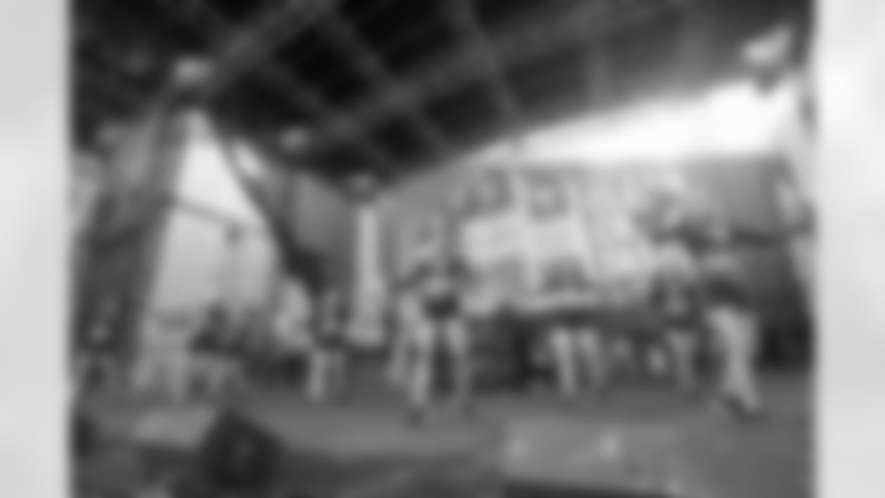 New Orleans Saints fans enjoyed the Week 16 entertainment in Champions Square ahead of the game against the New York Jets during the 2025 NFL season on Dec. 21, 2025.