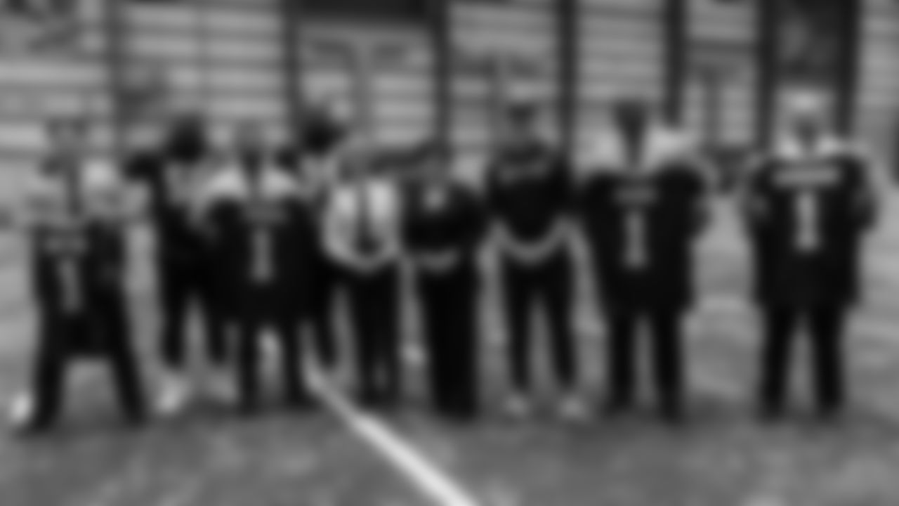 New Orleans Saints owner Gayle Benson honored four NOPD heroes during Saturday's walkthrough practice on January 3, 2026. Mrs. Benson, head coach Kellen Moore, and Saints players honored their response, service, and sacrifice during the Jan. 1 attacks on Bourbon Street.