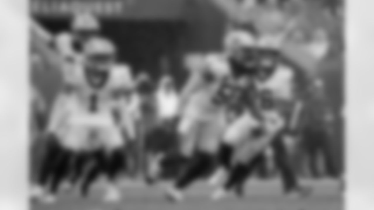 Check out the game action photos from the New Orleans Saints game against the Tampa Bay Buccaneers for Week 14 of the 2025 NFL season on Dec. 7, 2025 at Raymond James Stadium.