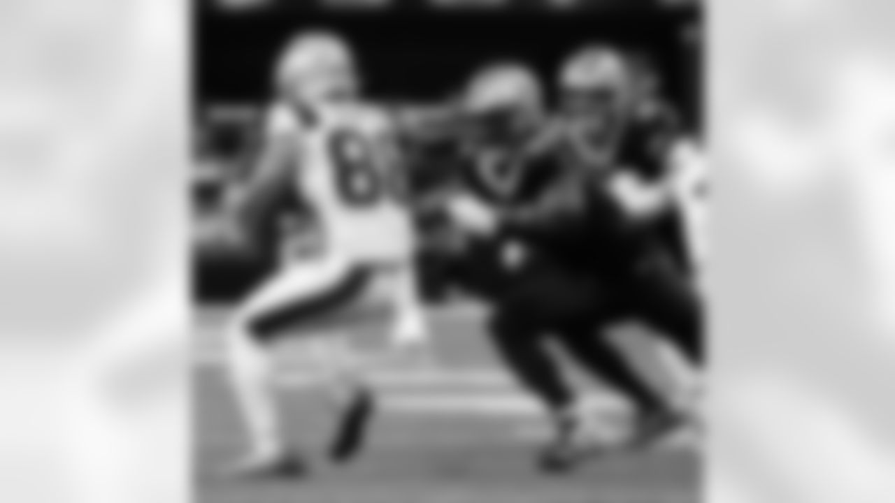 Check out the game action photos from the New Orleans Saints game against the New England Patriots for Week 6 of the 2025 NFL season on October 12, 2025 at Caesars Superdome.