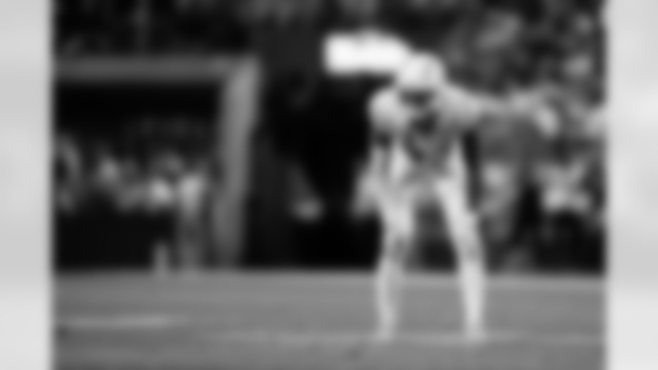 Los Angeles Chargers cornerback Michael Davis (43) defends in coverage during an NFL football game against the Las Vegas Raiders, Thursday, Dec. 14, 2023, in Las Vegas. The Raiders defeated the Chargers, 63-21.