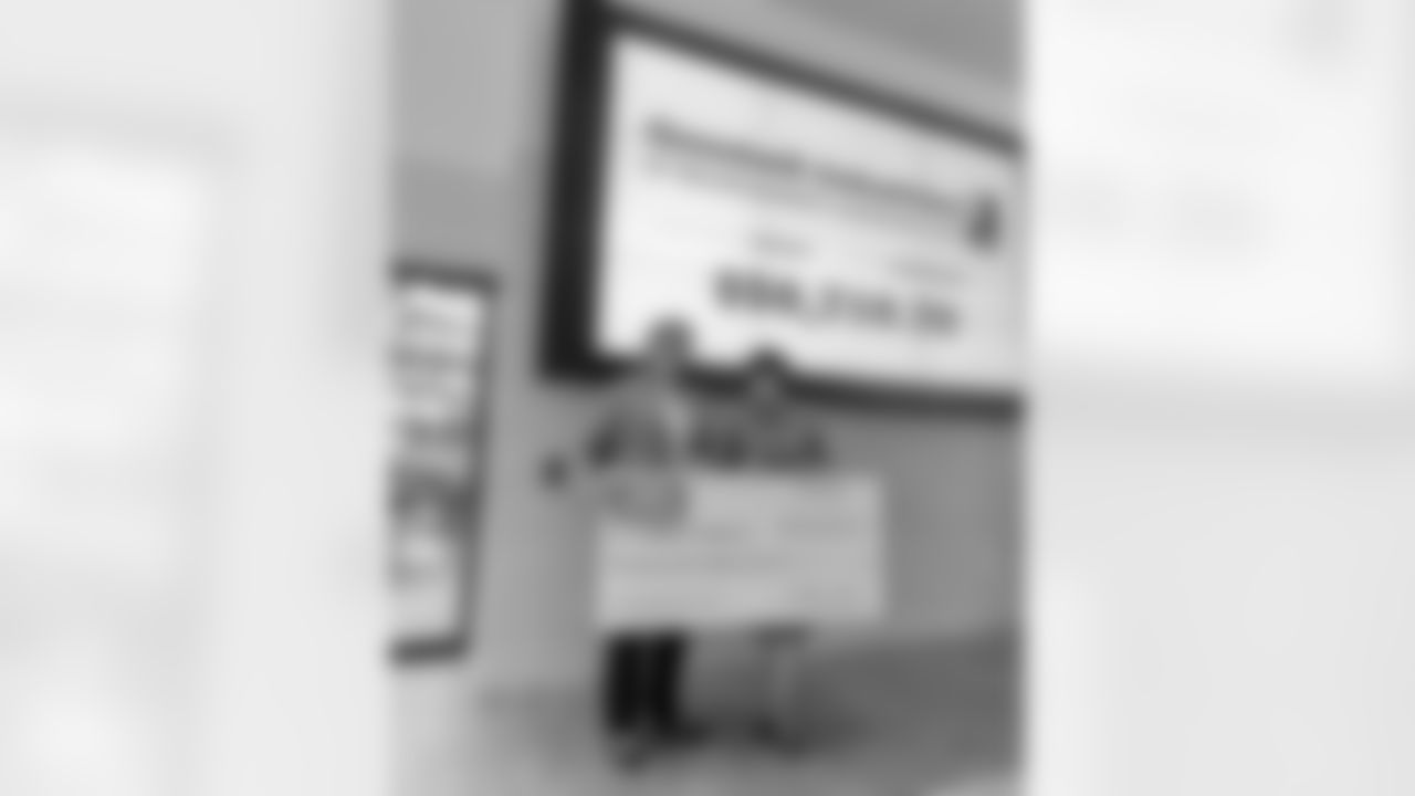 New Orleans Saints owner Gayle Benson presented several Louisiana charitable organizations with their portion of the team's 50/50 raffle sales during the 2025 NFL season at the Ochsner Sports Performance Center on Friday, Jan. 23, 2026.