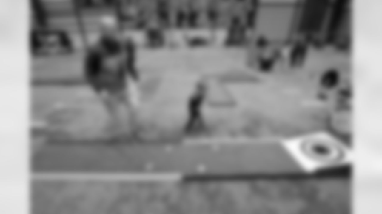 New Orleans Saints wide receiver Mason Tipton and linebacker Pete Werner joined members of the Saints Kids Club presented by Entergy, as well as the Pelicans and Saints Crib Clubs presented by Ochsner Children's Hospital, at the 2025 Holiday Huddle event on Wednesday, Dec. 10, 2025. Attendees enjoyed holiday-themed activities plus a Play Football Experience.