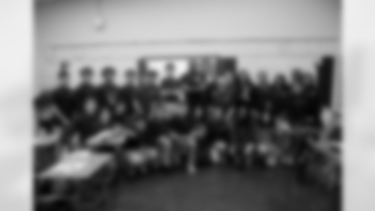 New Orleans Saints defensive end Cam Jordan visited students and staff at J.C. Ellis Elementary School on Tuesday, Dec. 2, 2025.