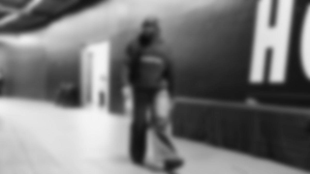 Seahawks linebacker Derick Hall (58) arrived at Lumen Field for the NFC Championship game vs. the Los Angeles Rams on Sunday, January 25, 2026.