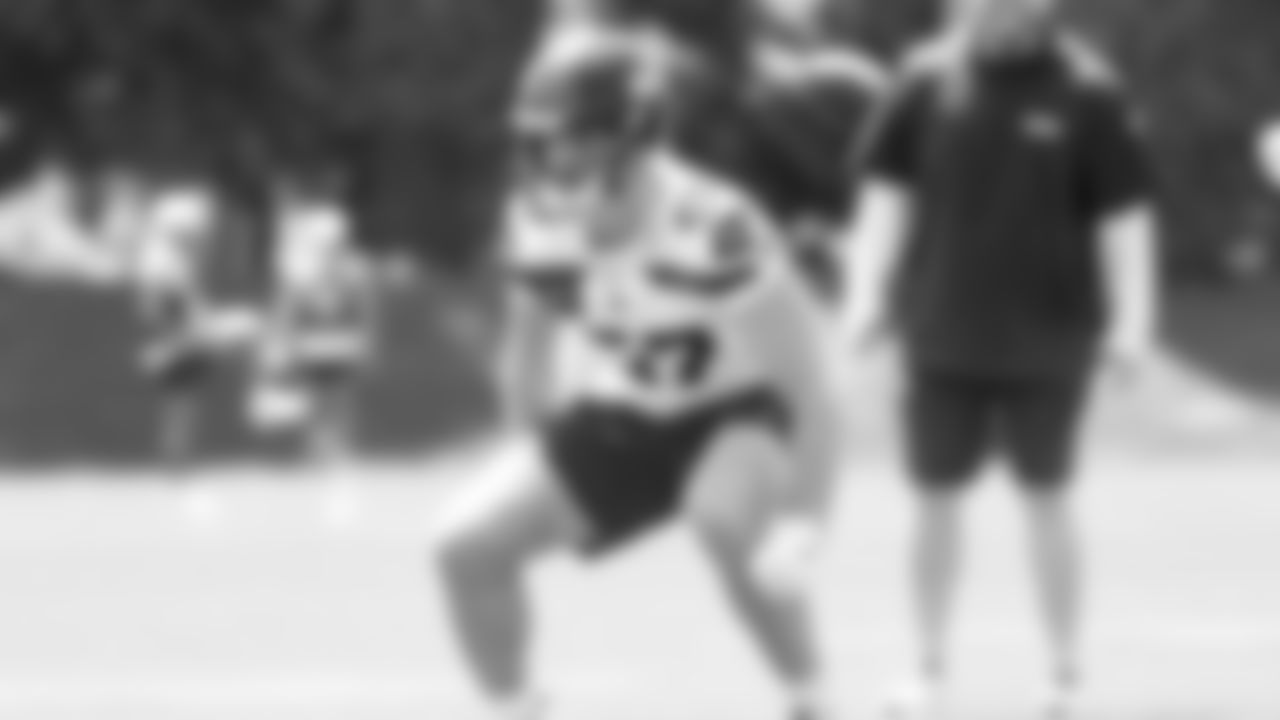 Seahawks linebacker Connor O'Toole (57) participated in a workout on day four of OTAs on Monday, June 2, 2025 at the Virginia Mason Athletic Center.