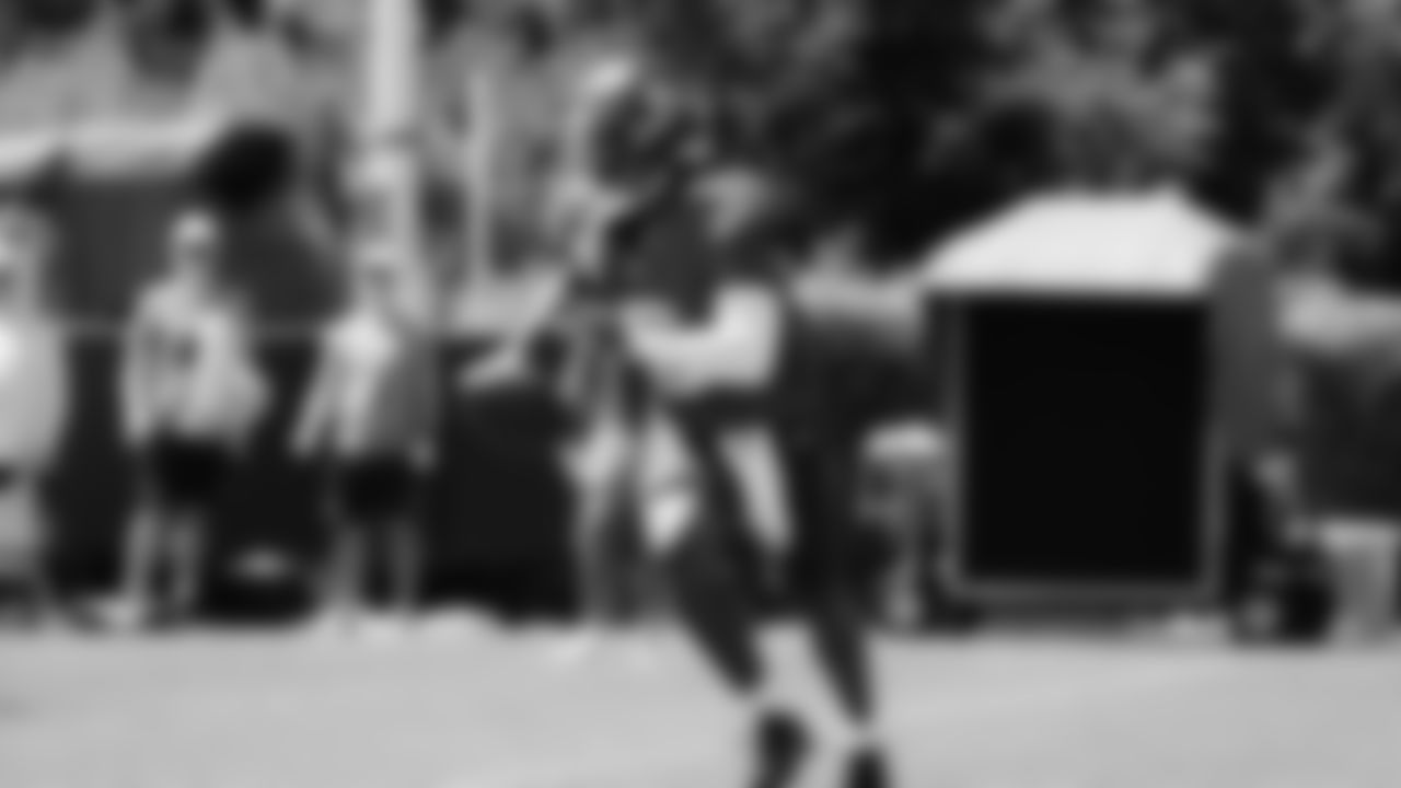 Seahawks quarterback Jalen Milroe (6) practiced on day six of training camp on July 29, 2025 at the Virginia Mason Athletic Center.