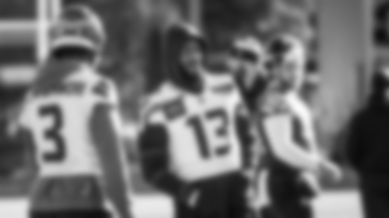 Seahawks linebacker Ernest Jones IV (13) practiced on Friday, January 23, 2026 at the Virginia Mason Athletic Center.