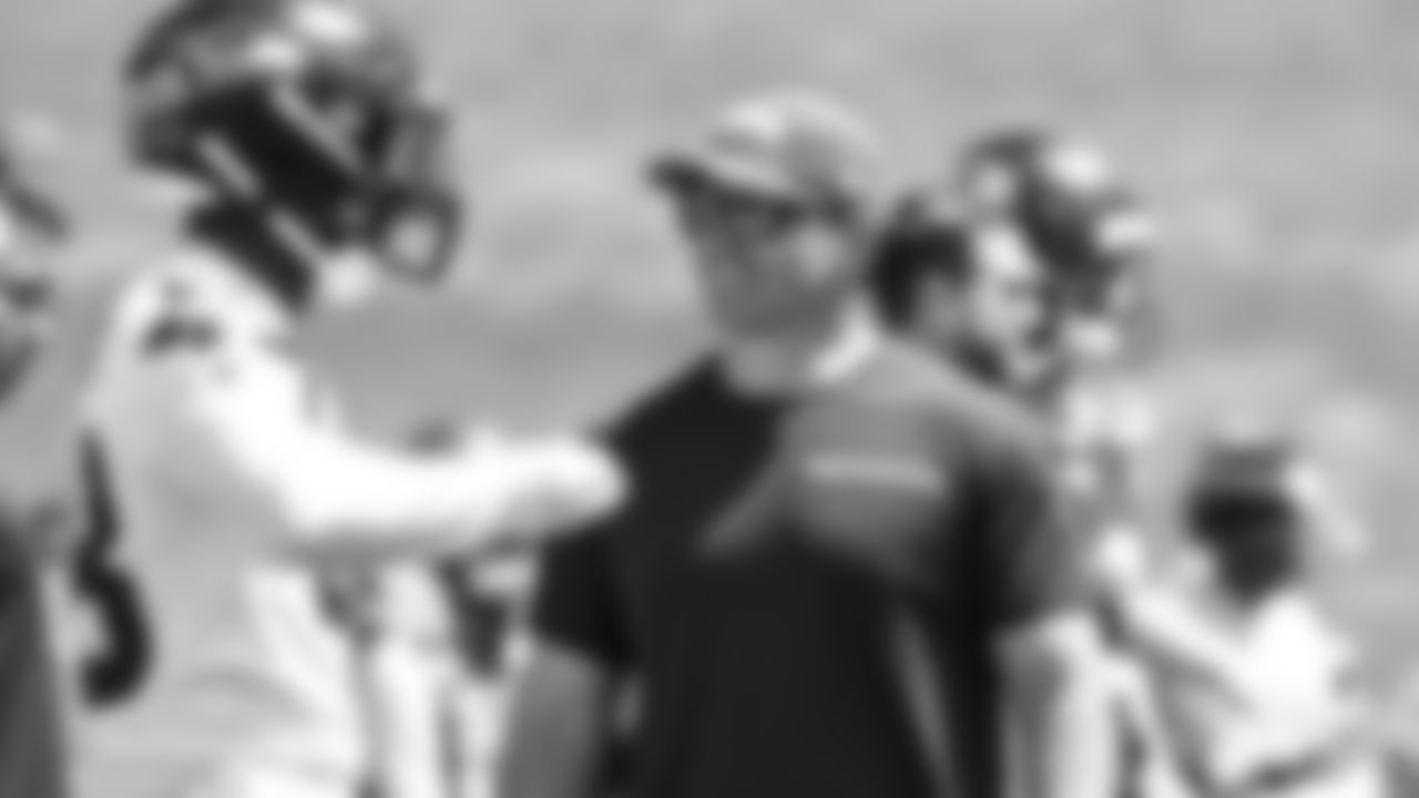 Seahawks head coach Mike Macdonald on day one of OTAs on Tuesday, May 27, 2025 at the Virginia Mason Athletic Center.