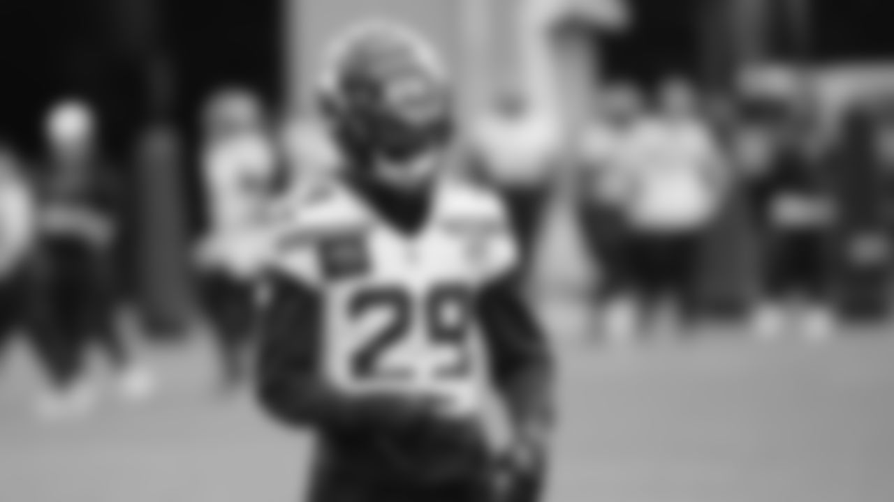 Seahawks cornerback Josh Jobe (29) practiced on Thursday, January 8, 2026 at the Virginia Mason Athletic Center.