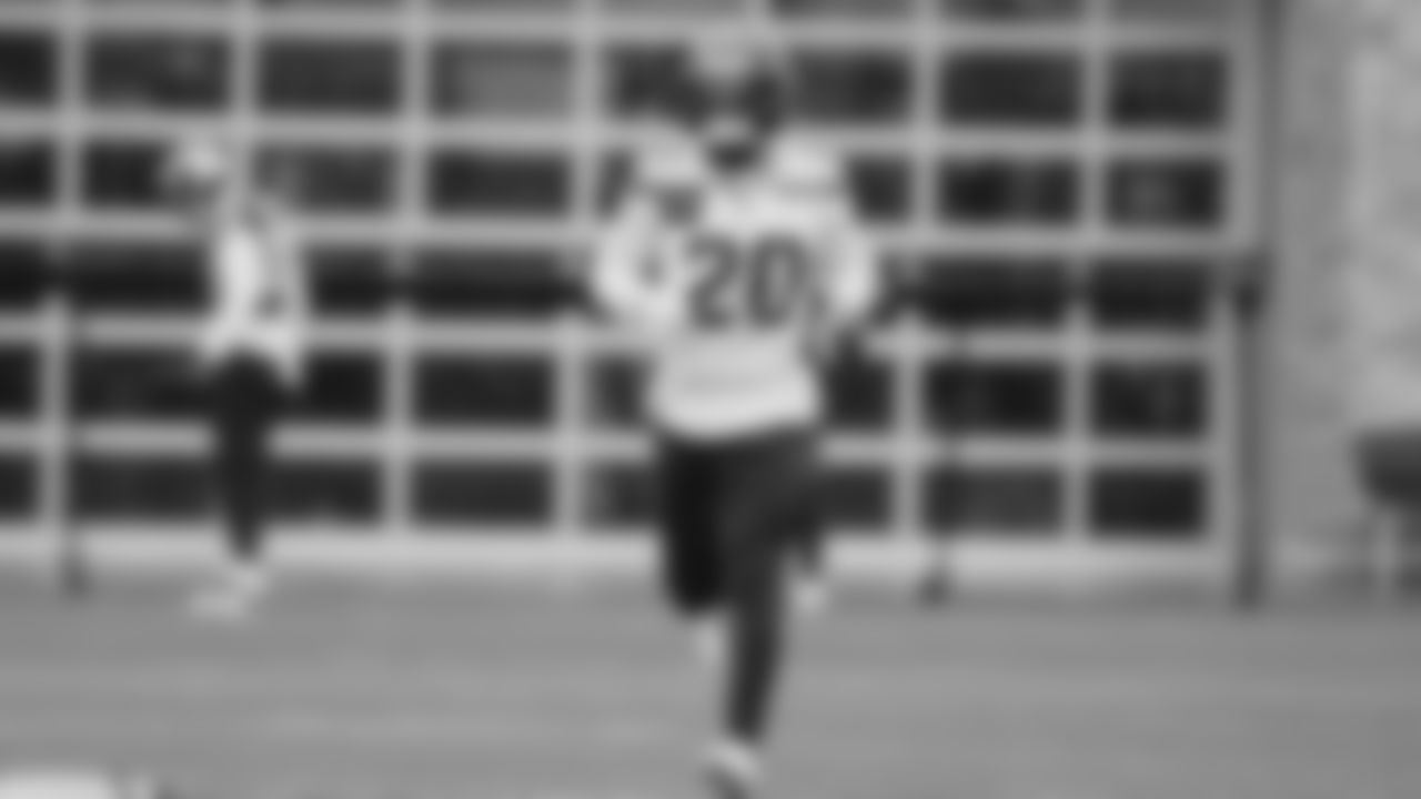 Seahawks safety Julian Love (20) practiced on Wednesday, January 7, 2026 at the Virginia Mason Athletic Center.