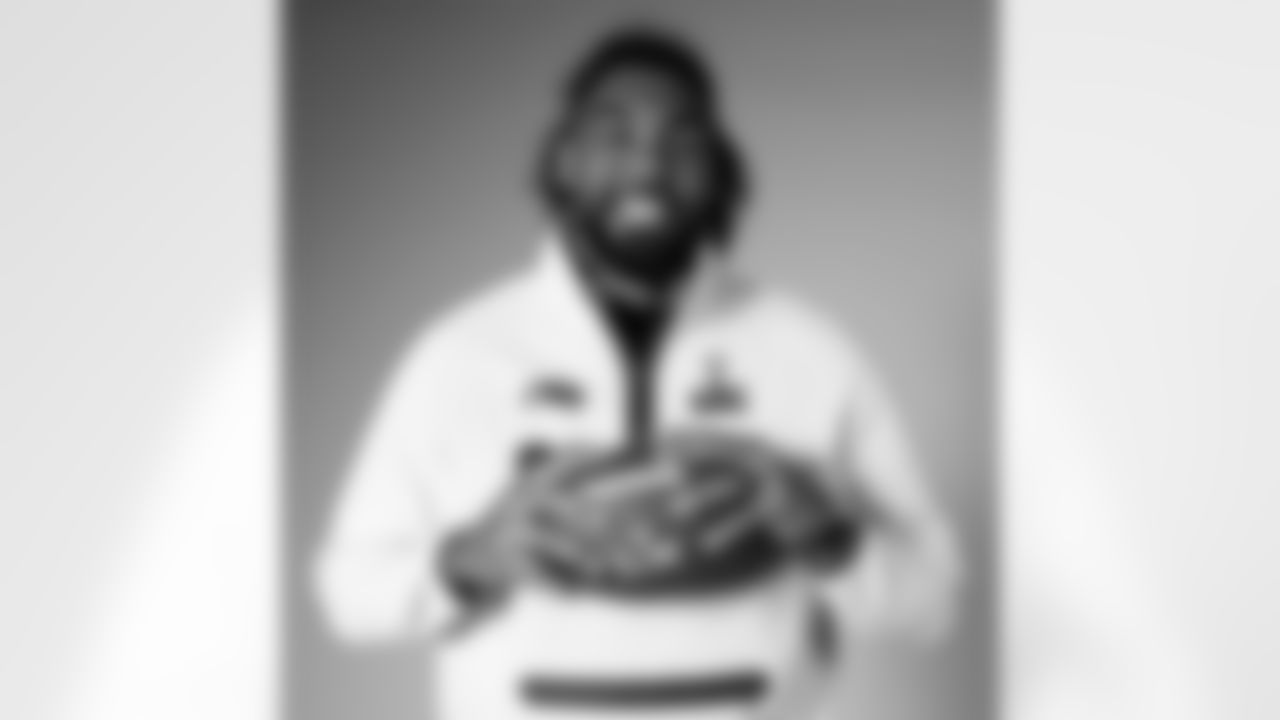 Seahawks defensive end Leonard Williams (99) during Super Bowl LX Opening Night media day on February 2, 2026.