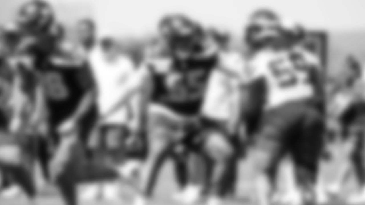 Seahawks tackle Michael Jerrell (65) participated in a workout on day one of minicamp on Tuesday, June 10, 2025 at the Virginia Mason Athletic Center.